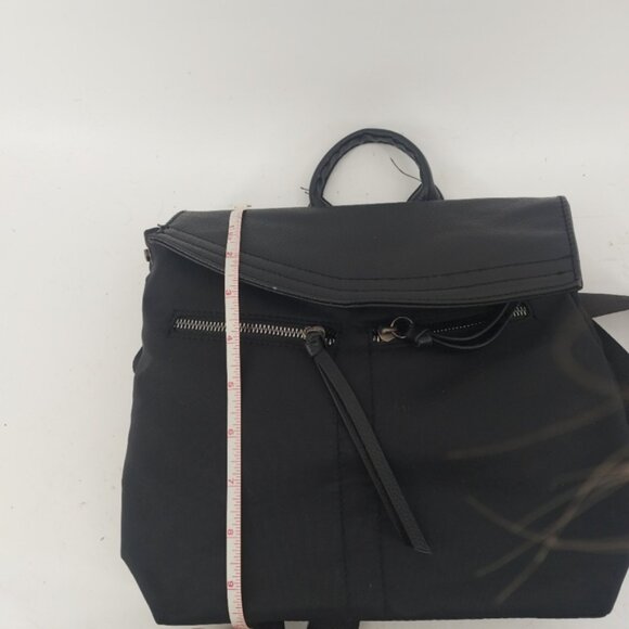 Botkier black nylon shoulderbag with logo straps and a leather flap - Picture 7 of 14